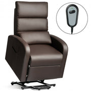 Electric Power Lift Leather Recliner Chair-Coffee